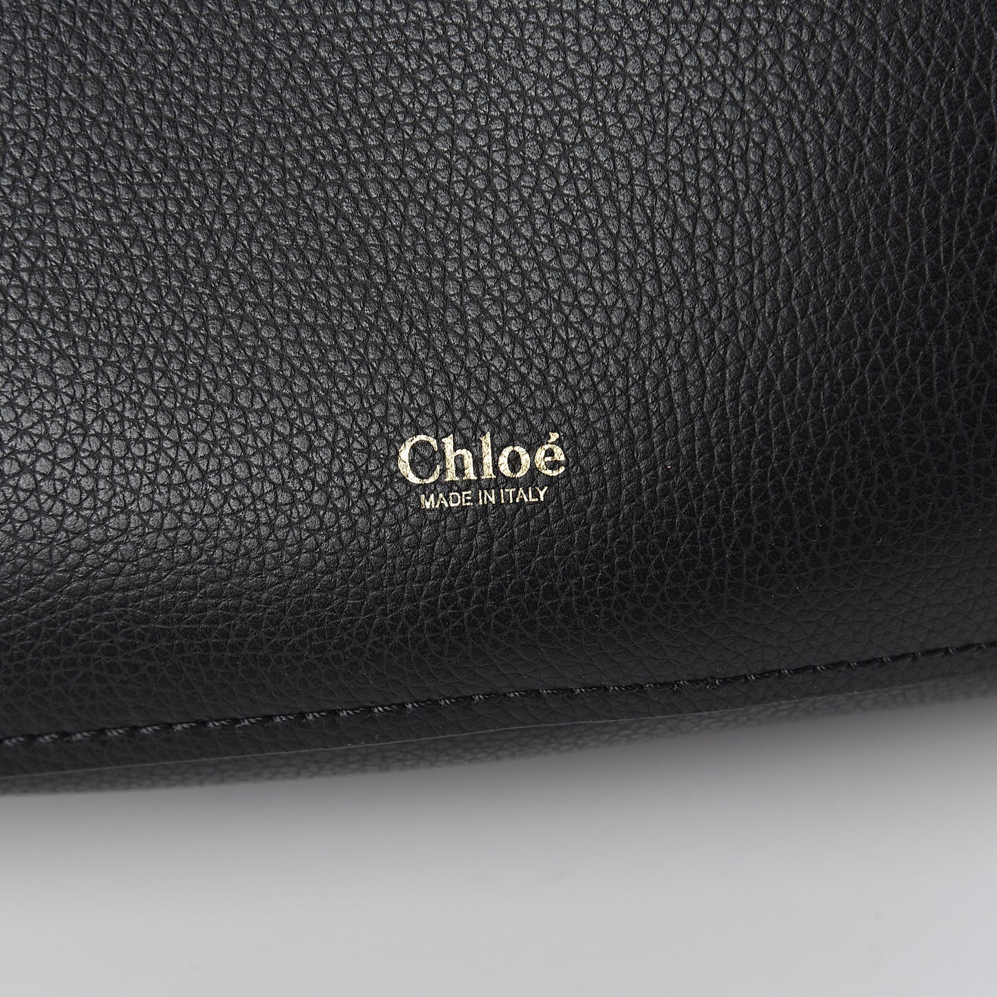 Smooth Grained Calfskin Small Aby Tote Black