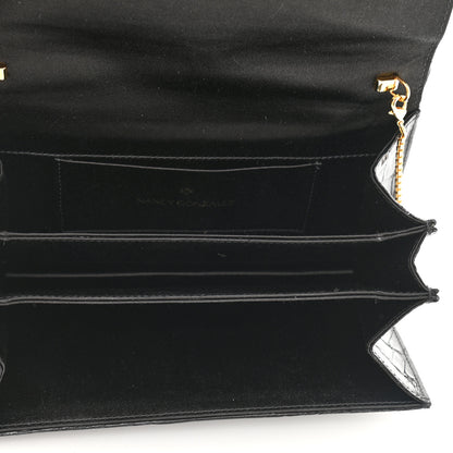 Nancy Gonzalez Crocodile Wallet On Chain Black 5 of 9