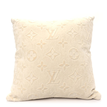 Louis Vuitton Cotton Beach Cushion Pillow Creme 2 of 3
