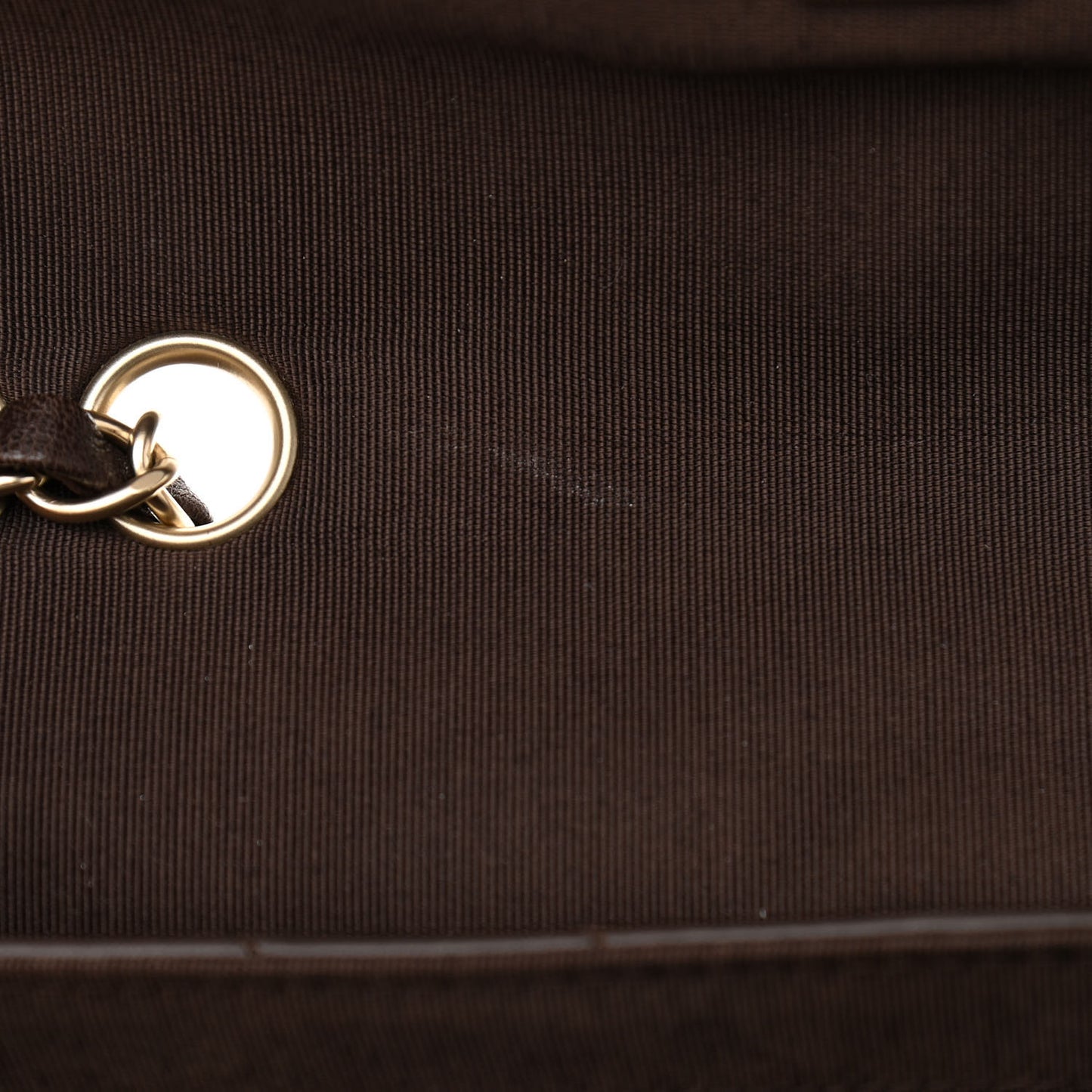 Lambskin Chevron Quilted Medium Single Flap Bag Dark Brown