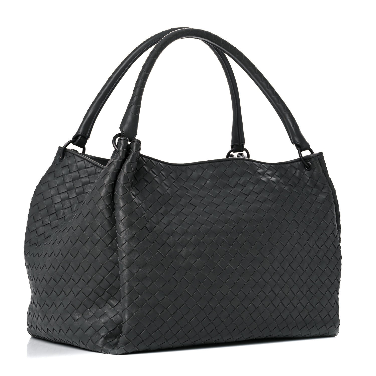 Bottega Veneta Nappa Intrecciato Parachute Bag Grey 3 of 14
