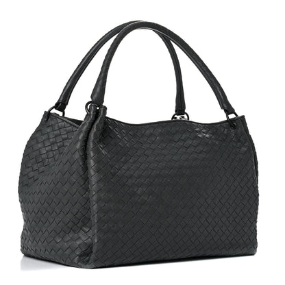 Bottega Veneta Nappa Intrecciato Parachute Bag Grey 3 of 14