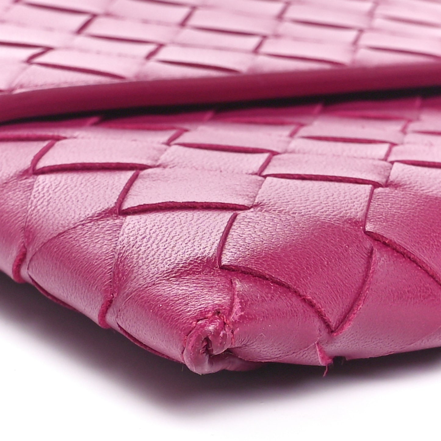 Nappa Intrecciato Flap Pouch Cinnabar