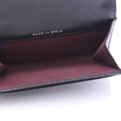 Chanel Caviar Quilted Flap Card Holder Wallet Black 5 of 9
