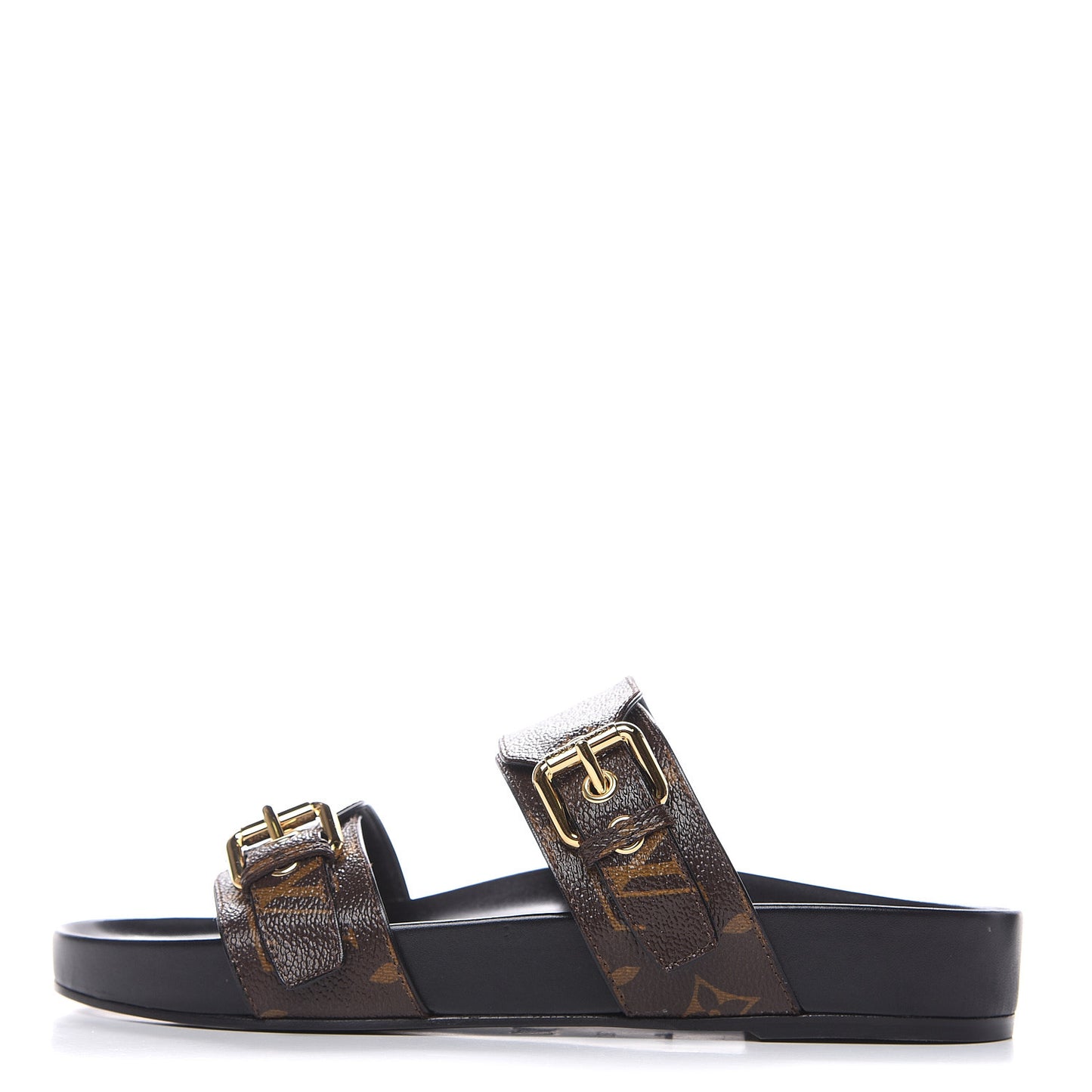 Monogram Bom Dia Mule Sandals 38 Black