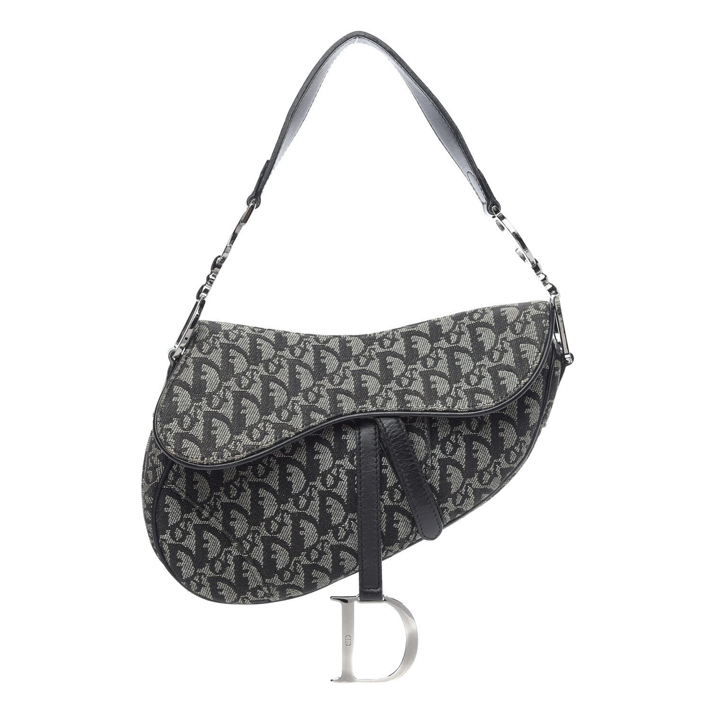 Monogram Saddle Bag Black