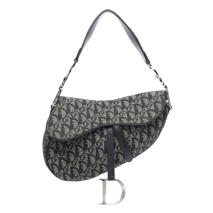 Christian Dior Monogram Saddle Bag Black 1 of 13