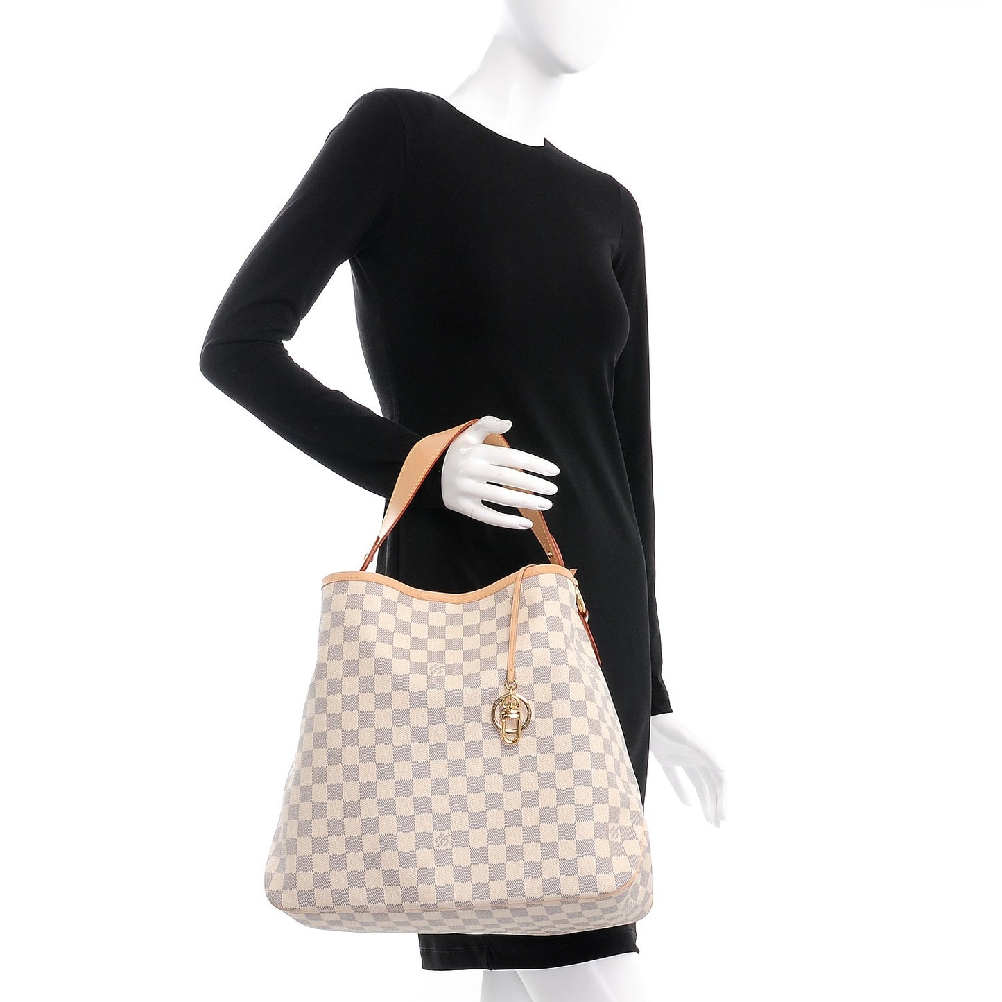 Damier Azur Delightful MM Rose Ballerine