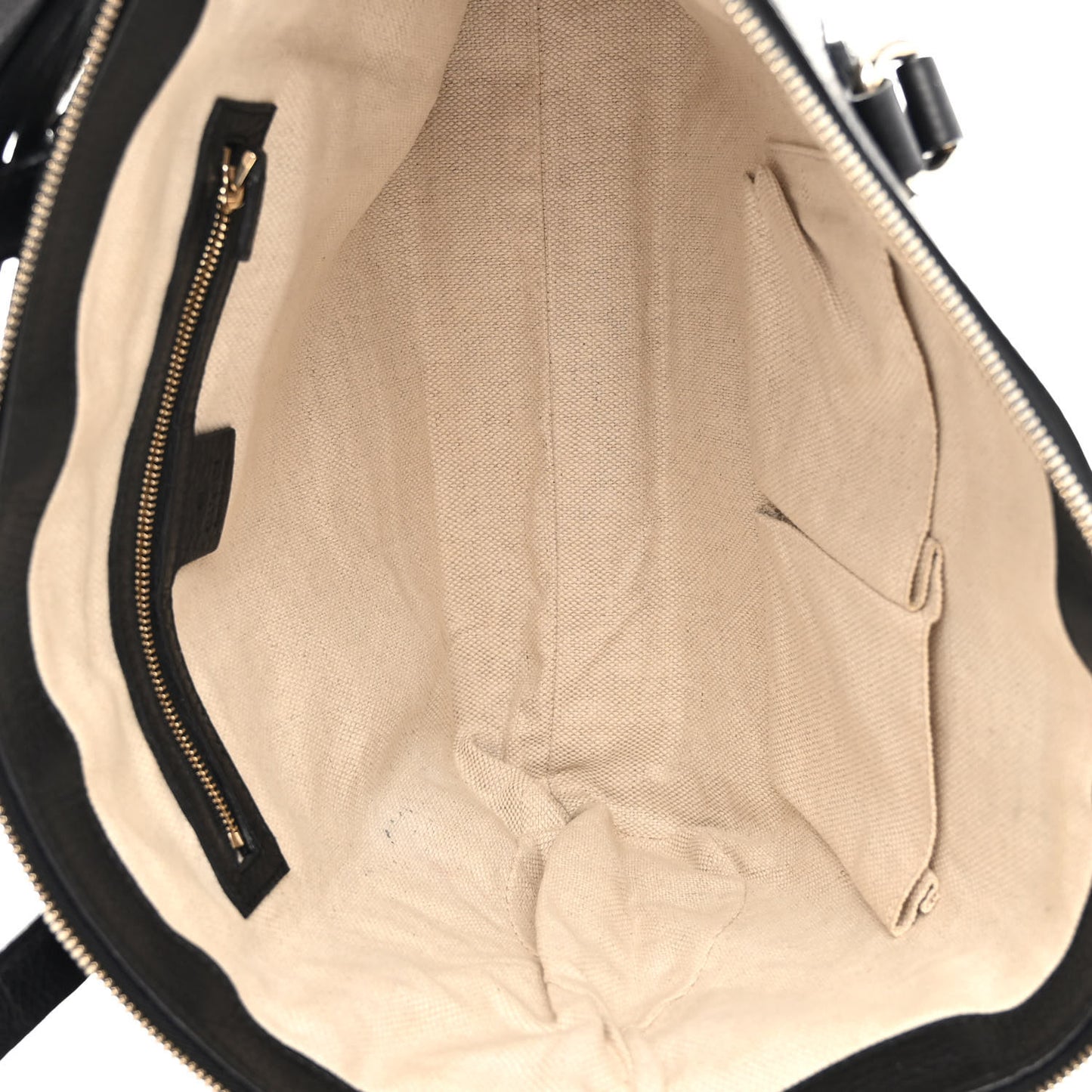 Pebbled Calfskin Small Soho Top Handle Bag Black