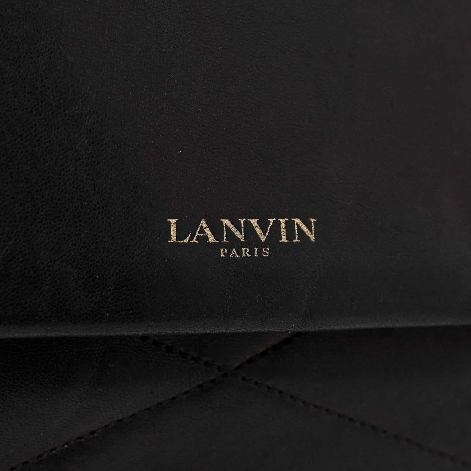 Lanvin Lambskin Quilted Medium Sugar Flap Shoulder Bag Black 18 of 19