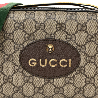 Gucci GG Supreme Monogram Web Neo Vintage Shoulder Bag Beige New Acero Crop 8 of 10