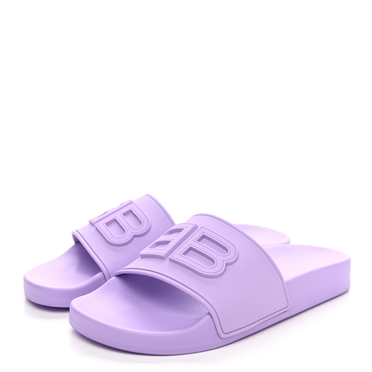 Rubber Womens BB Pool Slide Sandals 35 Lilac
