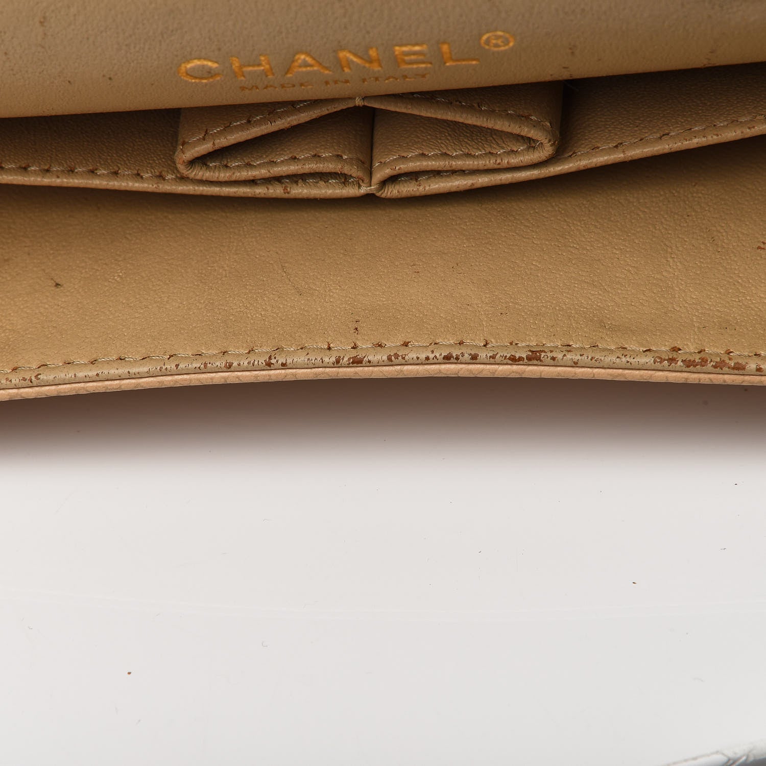 Chanel Caviar Quilted Jumbo Double Flap Beige 8 of 9