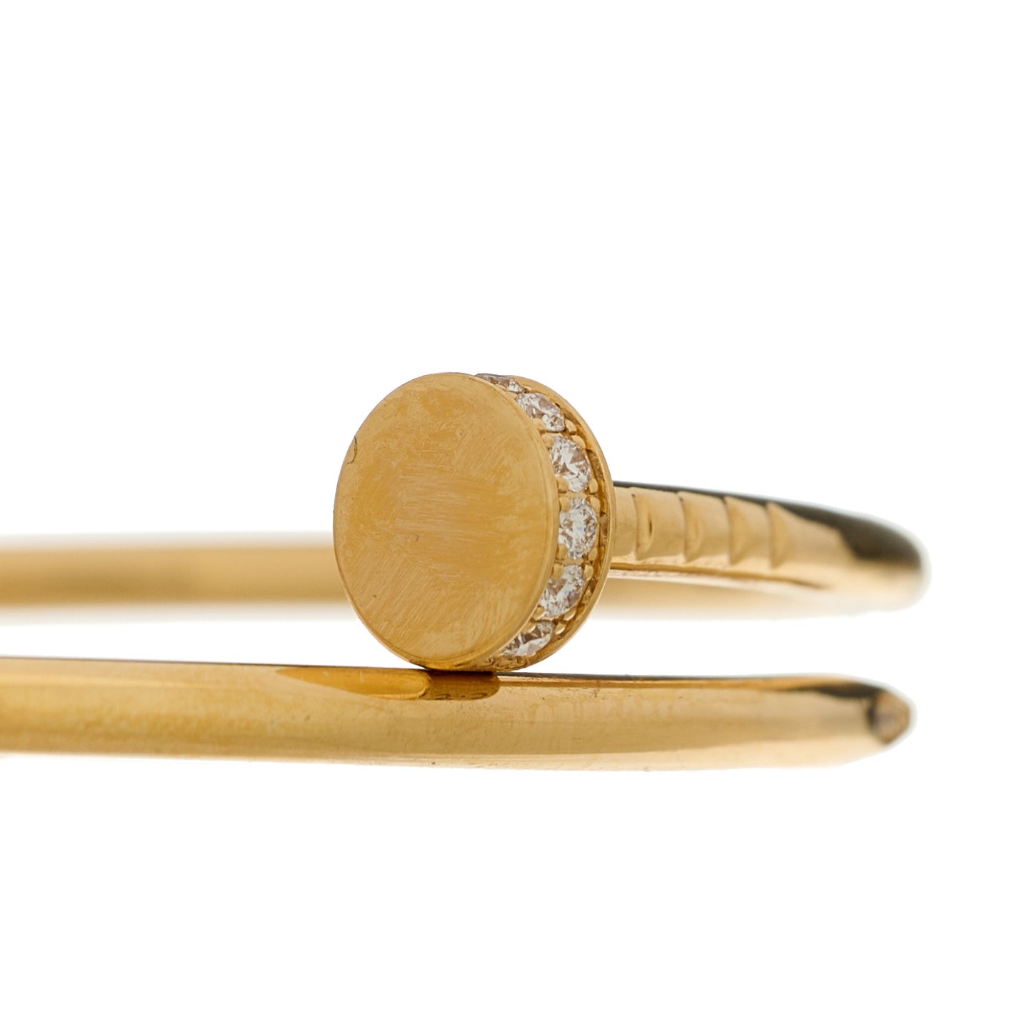 18K Yellow Gold Diamond Small Juste Un Clou Bracelet 16