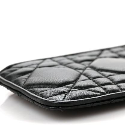 Christian Dior Lambskin Cannage Lady Dior Key Pouch Black 7 of 8