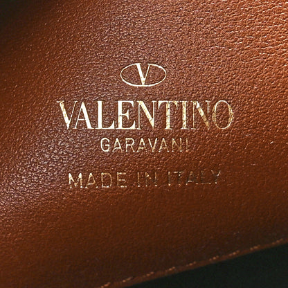 Valentino Garavani Calfskin Canvas VLogo Archive Manifesto Bandana Print Red Multicolor 5 of 10