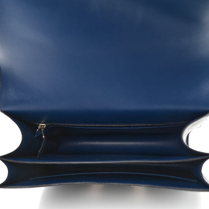 Hermes Ostrich Constance 24 Bleu De Malte 5 of 9