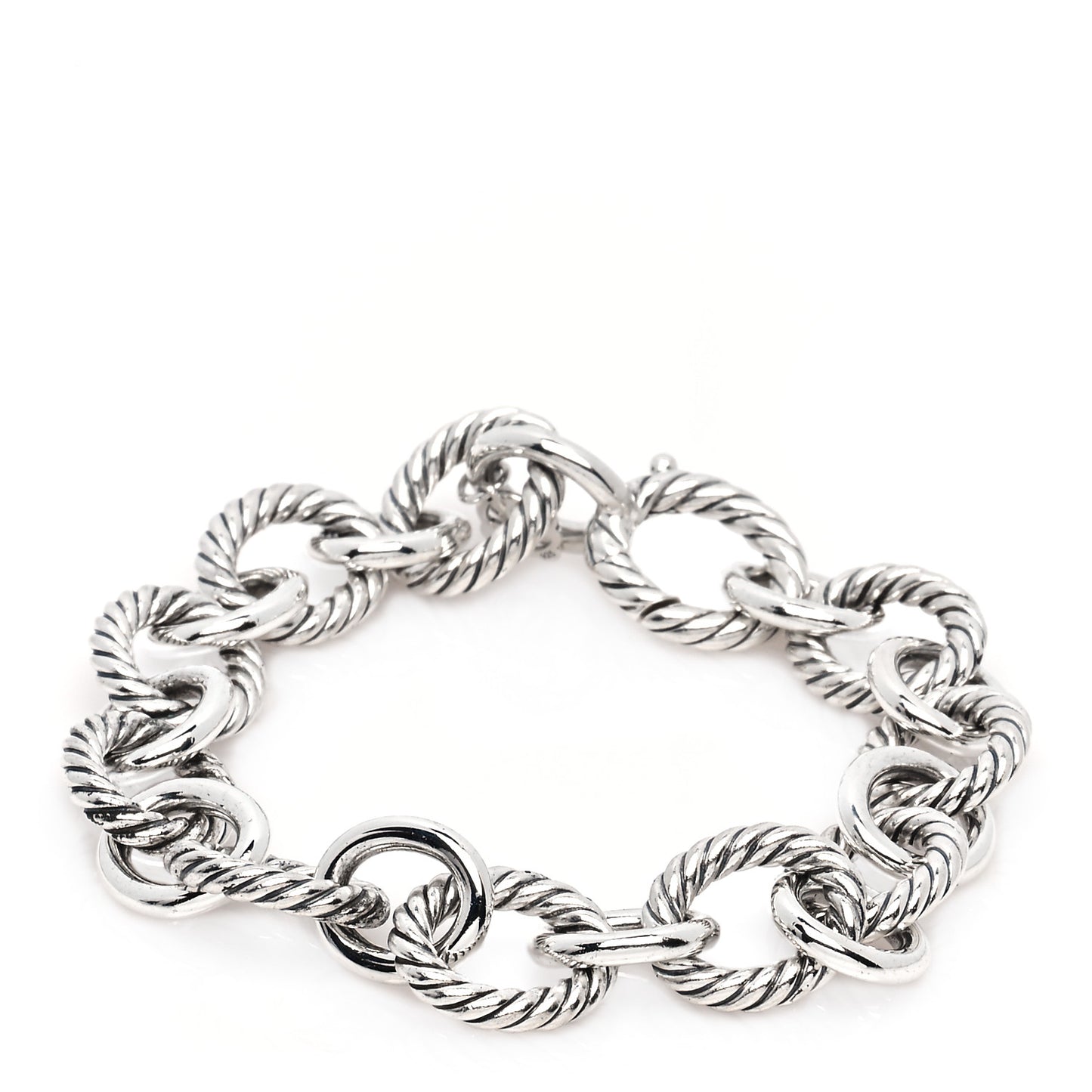 Sterling Silver 10mm Medium Oval Link Bracelet
