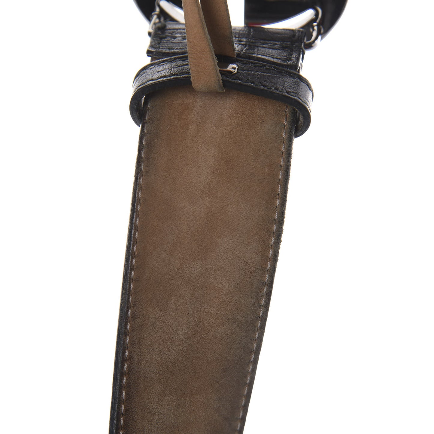 Calfskin Web Interlocking G Belt 80 32 Black