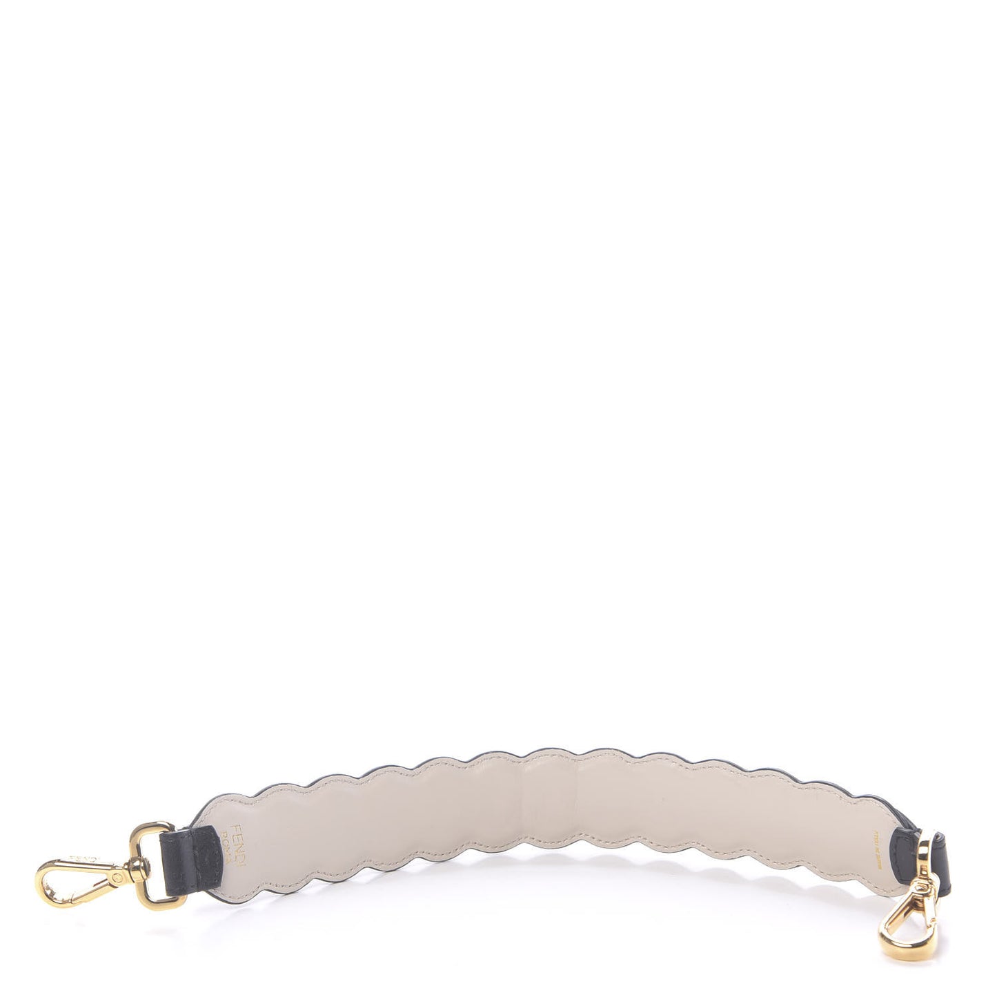 Calfskin Crystal Embellished Mini Strap You Black Camelia