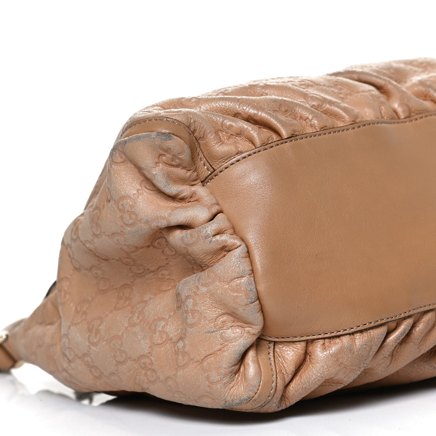 Gucci Guccissima Large D Gold Hobo Tan 10 of 12