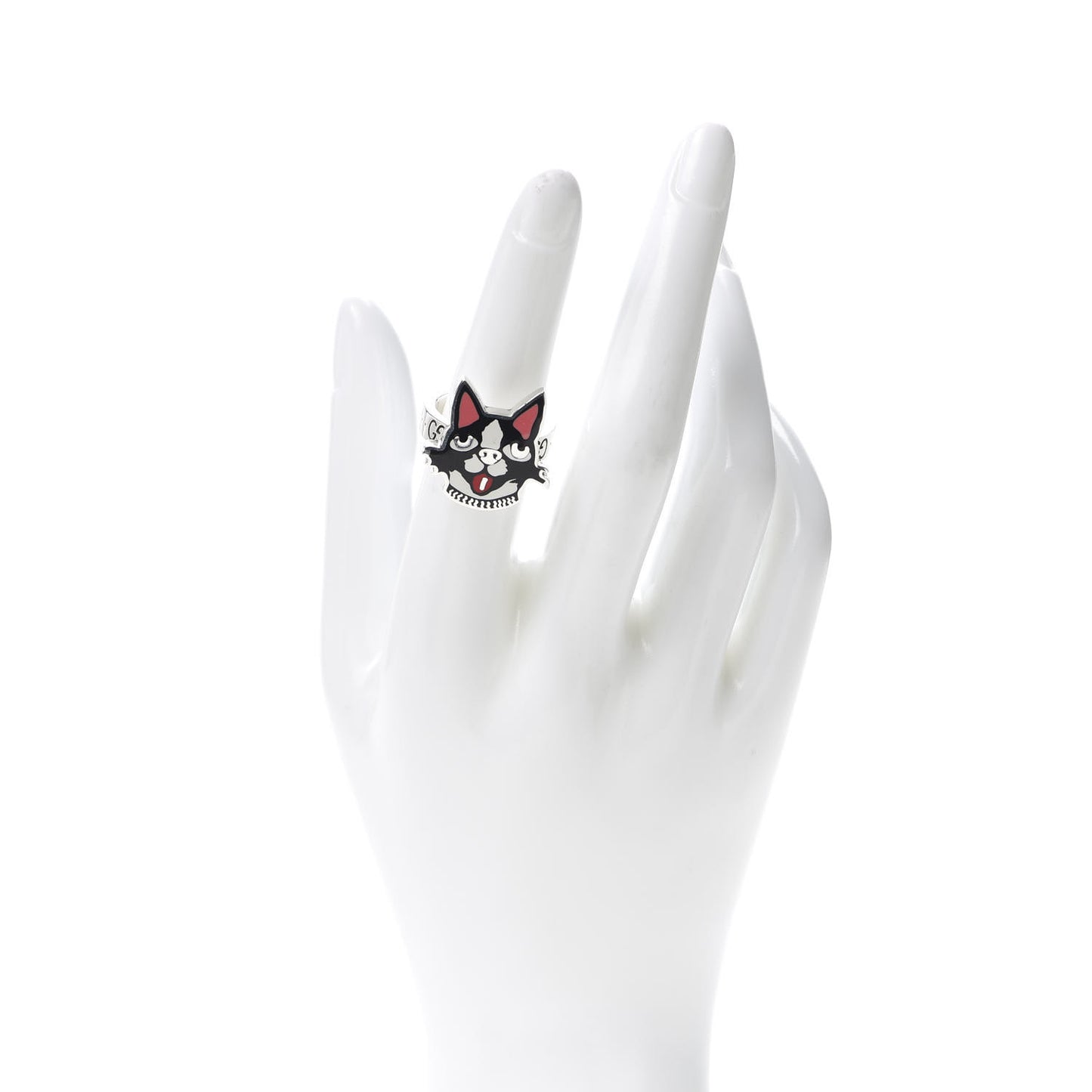 Sterling Silver Enamel Bosco Ring 53 6.25