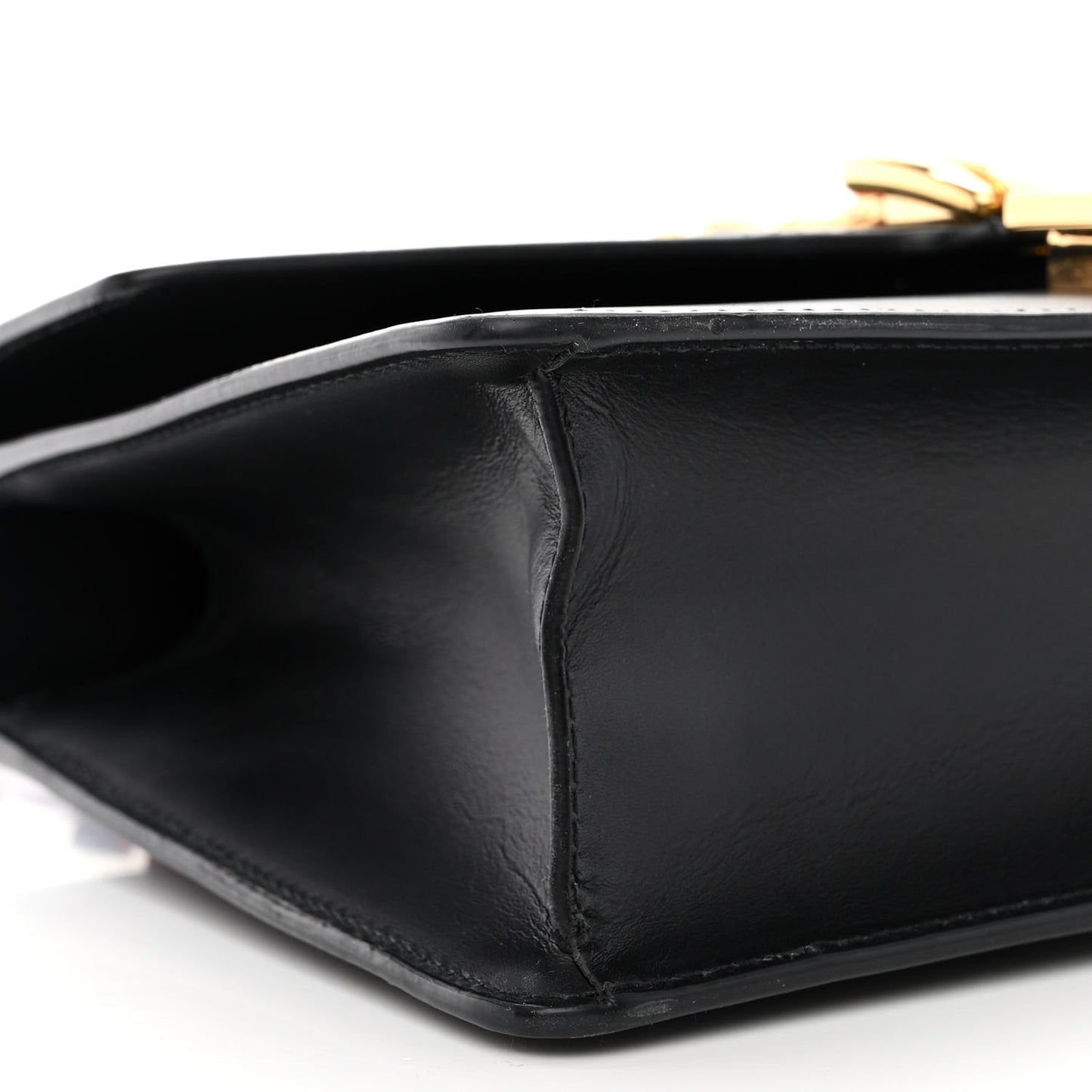 Calfskin Small Sylvie Shoulder Bag Black
