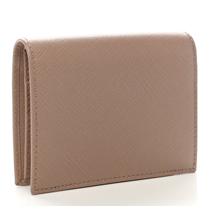 Prada Saffiano Colour Metal Bi-Fold Wallet Cammeo 3 of 8