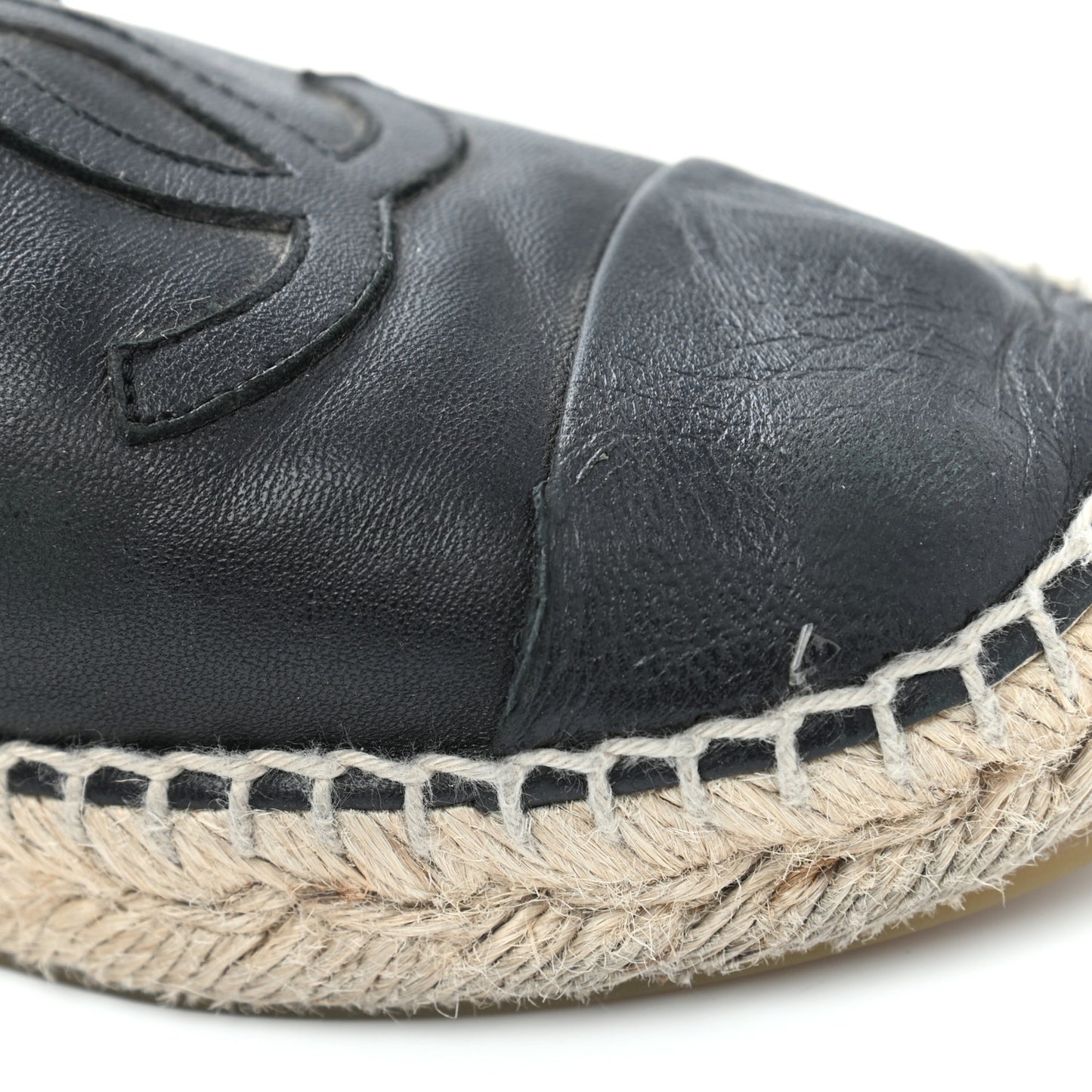 Lambskin CC Espadrilles 38 Black