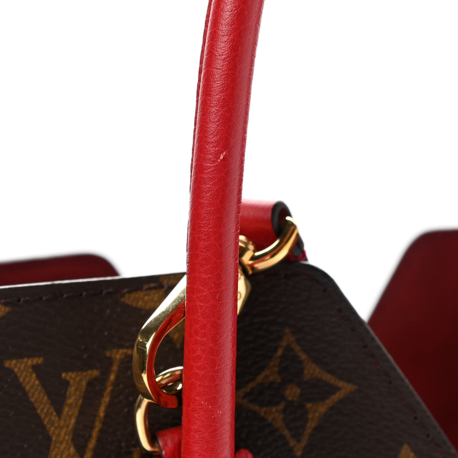 Louis Vuitton Calfskin Monogram Kimono Tote PM Cherry 12 of 13