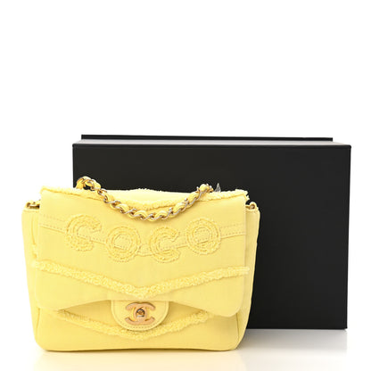 Chanel Denim Coco Flap Yellow 11 of 11