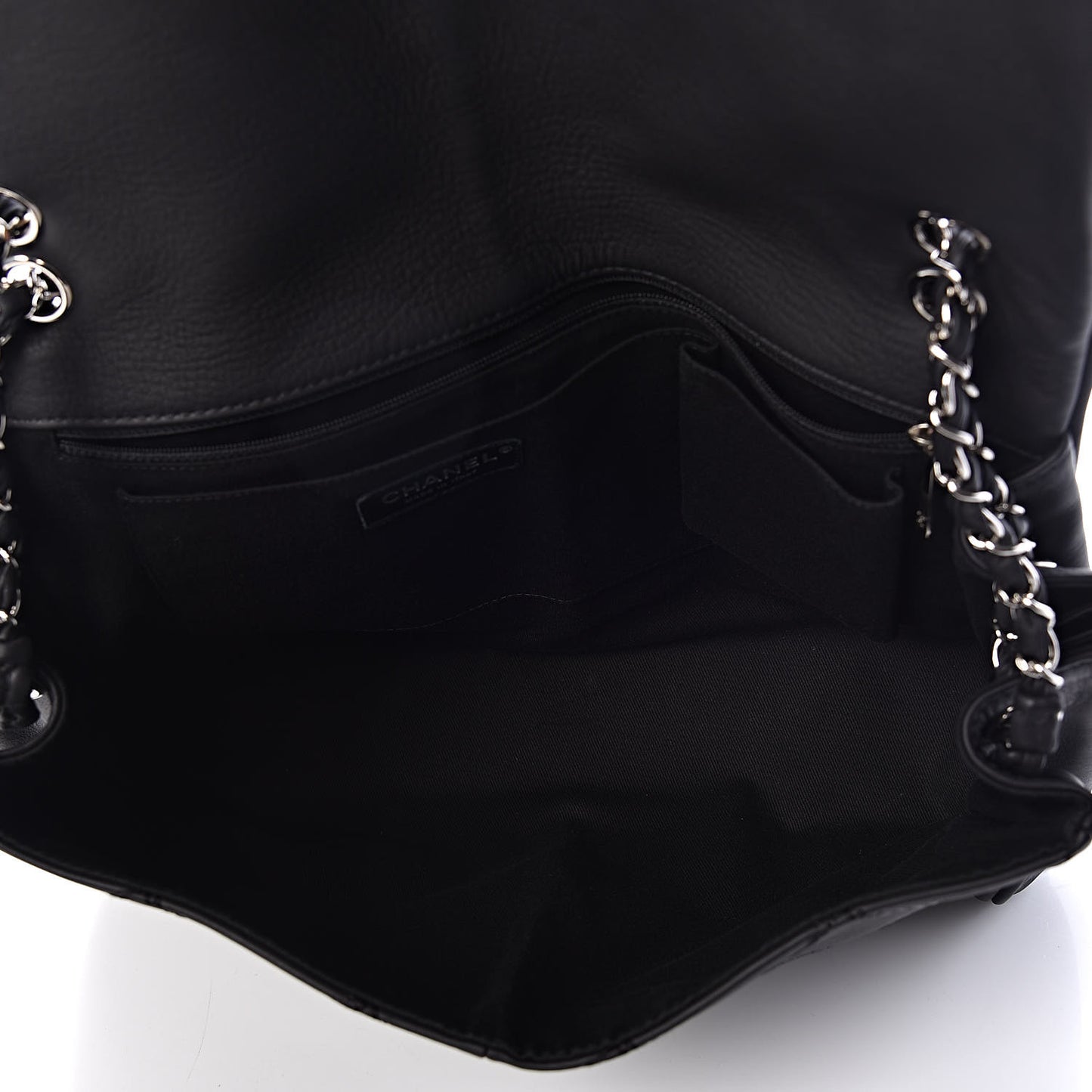 Calfskin Large Darjeeling Flap Black