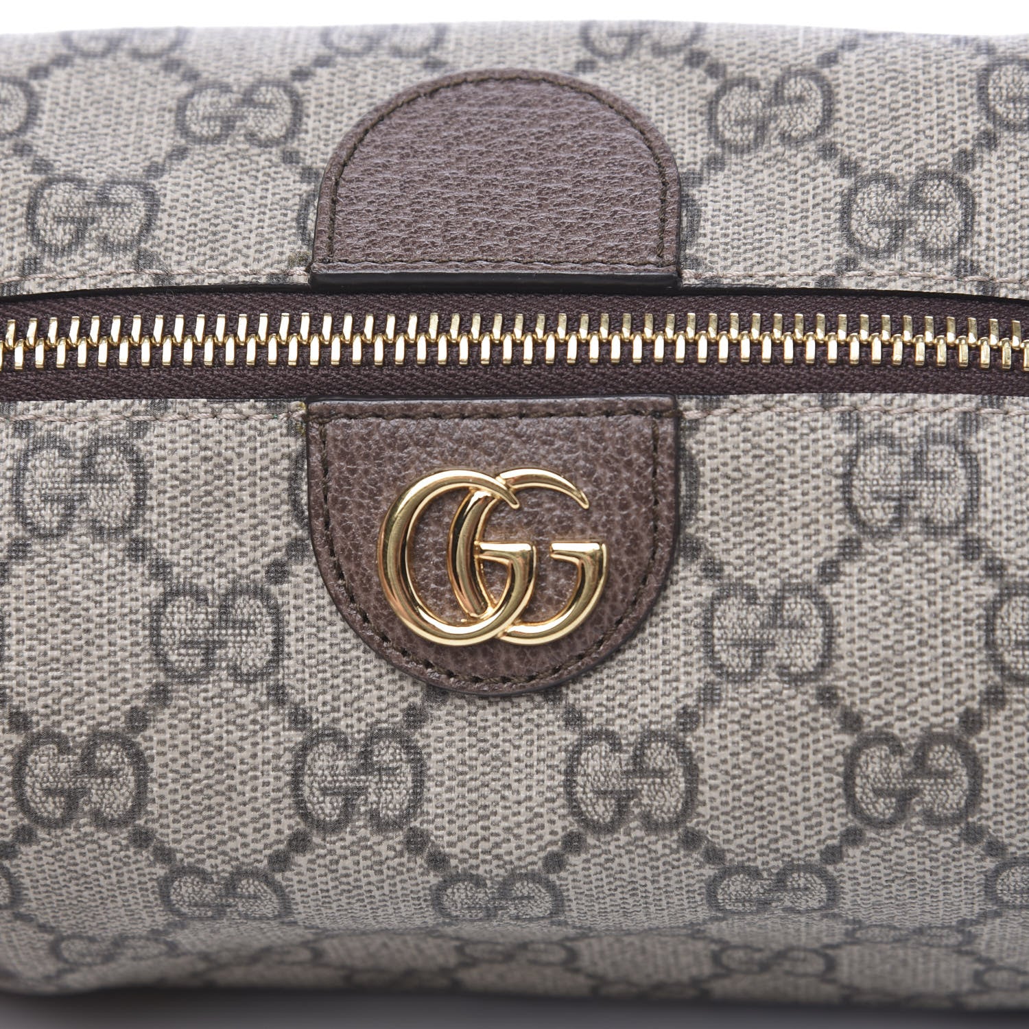 Gucci Soft GG Supreme Monogram Calfskin Medium Ophidia Cosmetic Case Beige Ebony New Acero 9 of 9