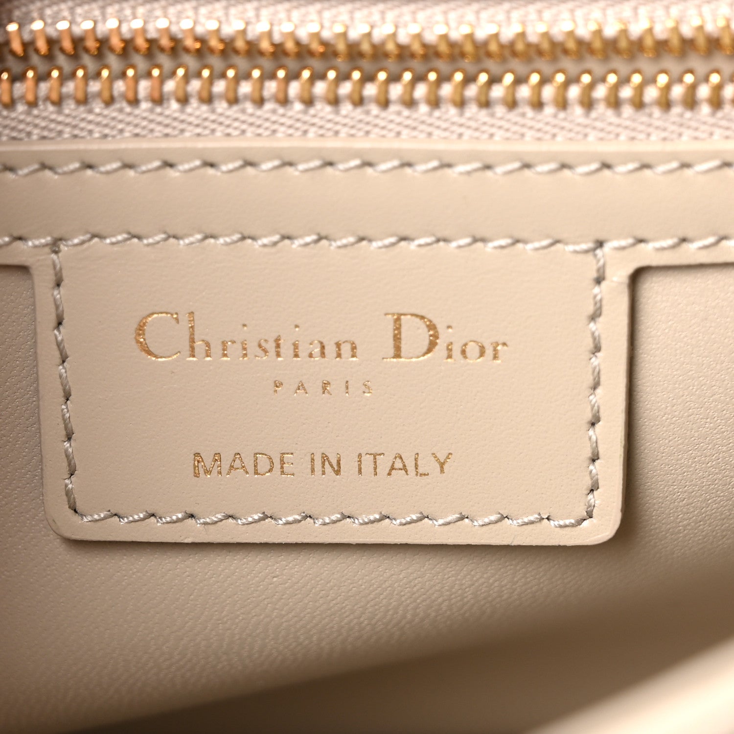 Christian Dior Calfskin Macrocannage Medium Caro Bag Sand 6 of 11