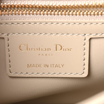 Christian Dior Calfskin Macrocannage Medium Caro Bag Sand 6 of 11
