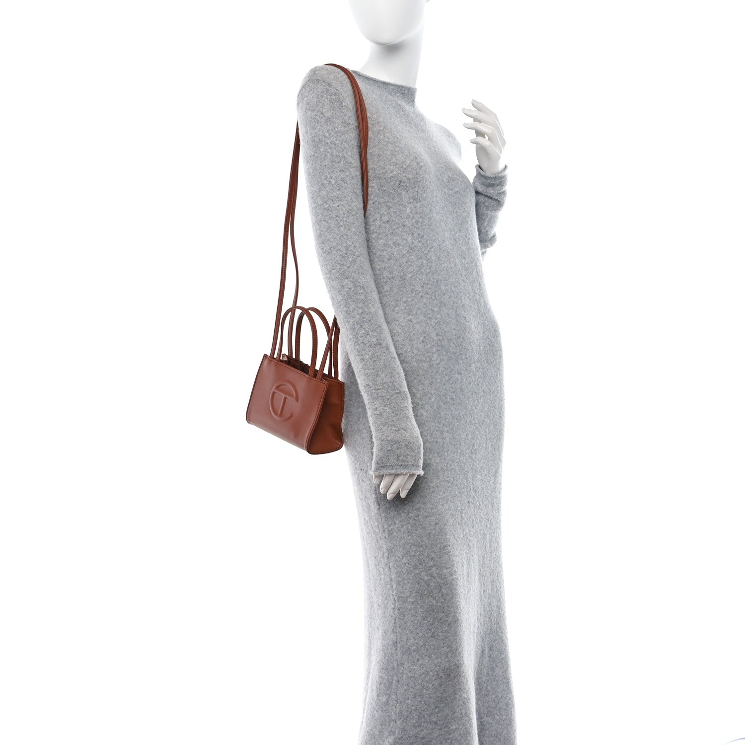 Telfar Vegan Leather Small Shopping Bag Tan 2 of 9