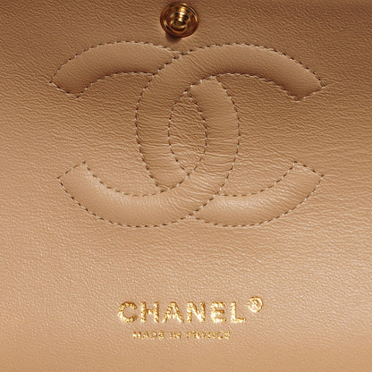 Chanel Caviar Quilted Medium Double Flap Beige Clair 7 of 9