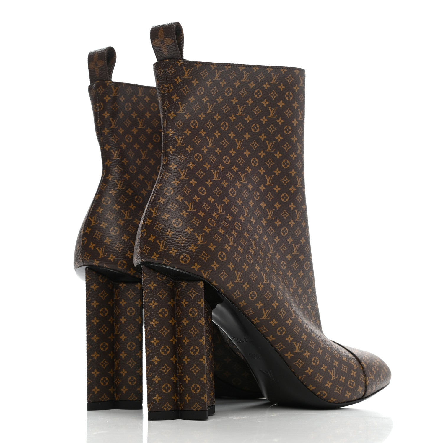 Louis Vuitton Nano Monogram Silhouette Ankle Boots 38.5 4 of 9