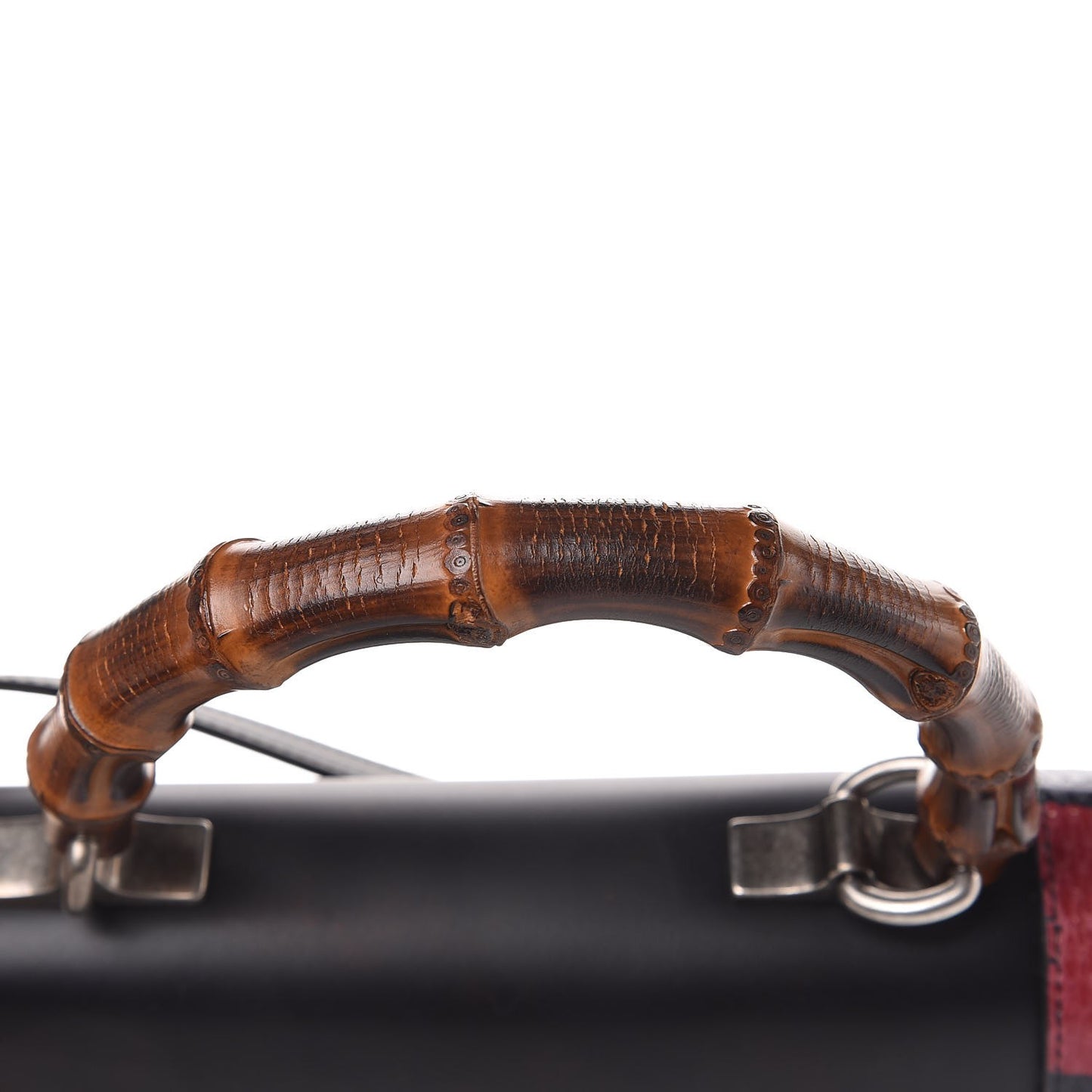 Calfskin Snakeskin Small Lilith Top Handle Bag Black