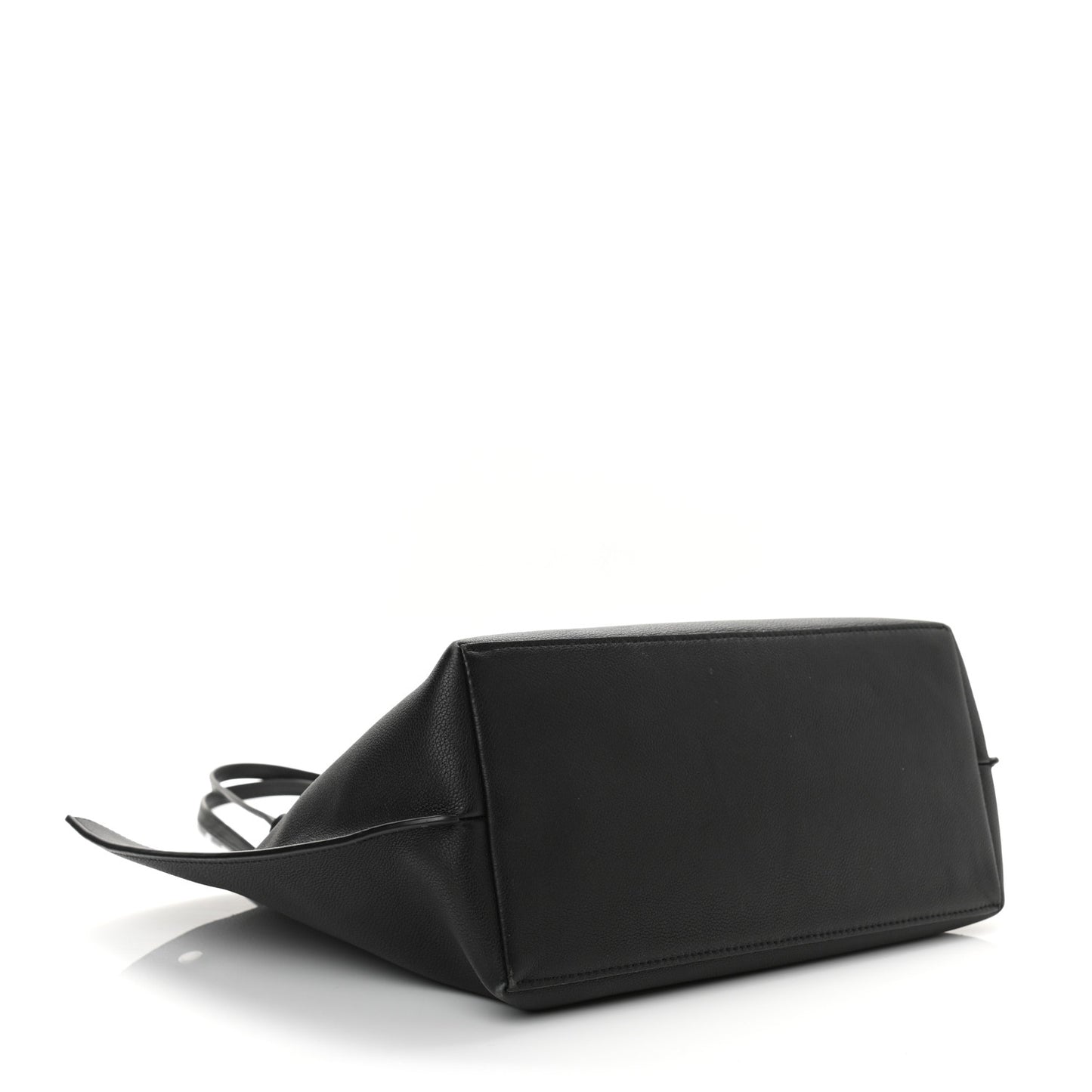 Calfskin Lockme Go Tote Black