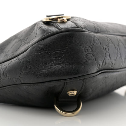 Gucci Guccissima Medium Abbey D Ring Hobo Black 9 of 13