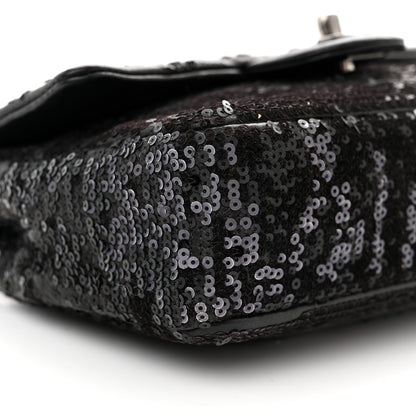 Chanel Sequin Lambskin Mini Moonlight on Water Flap Black 9 of 10