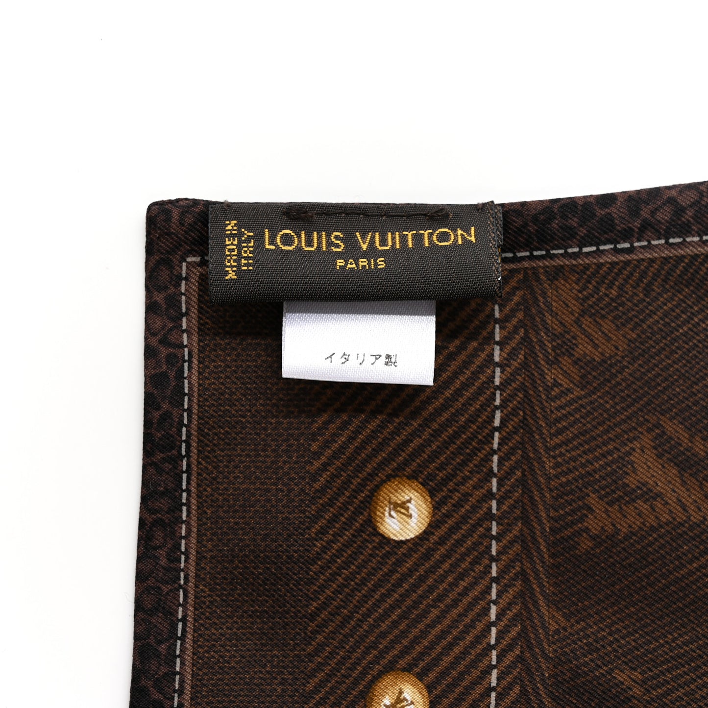 Silk Monogram New Denim Bandeau Ebene