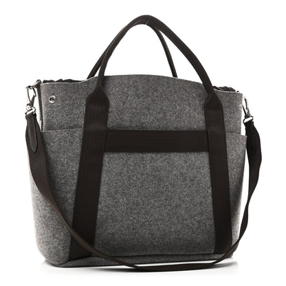 Hermes Felt Sac De Pansage Groom Bag Acier 3 of 10