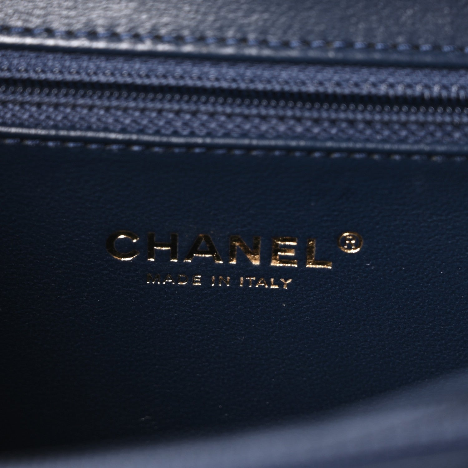 Chanel Caviar Quilted Medium CC Filigree Vanity Case Navy 6 of 10