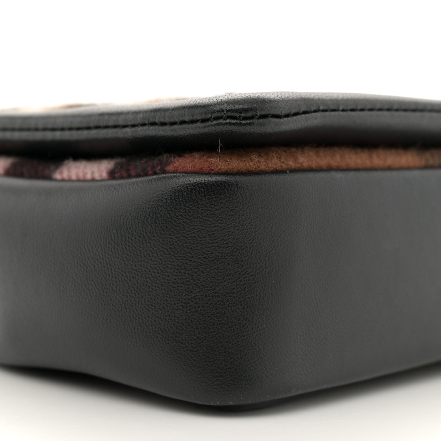 Burberry Check Cashmere Small Lola Bag Black 9 of 12