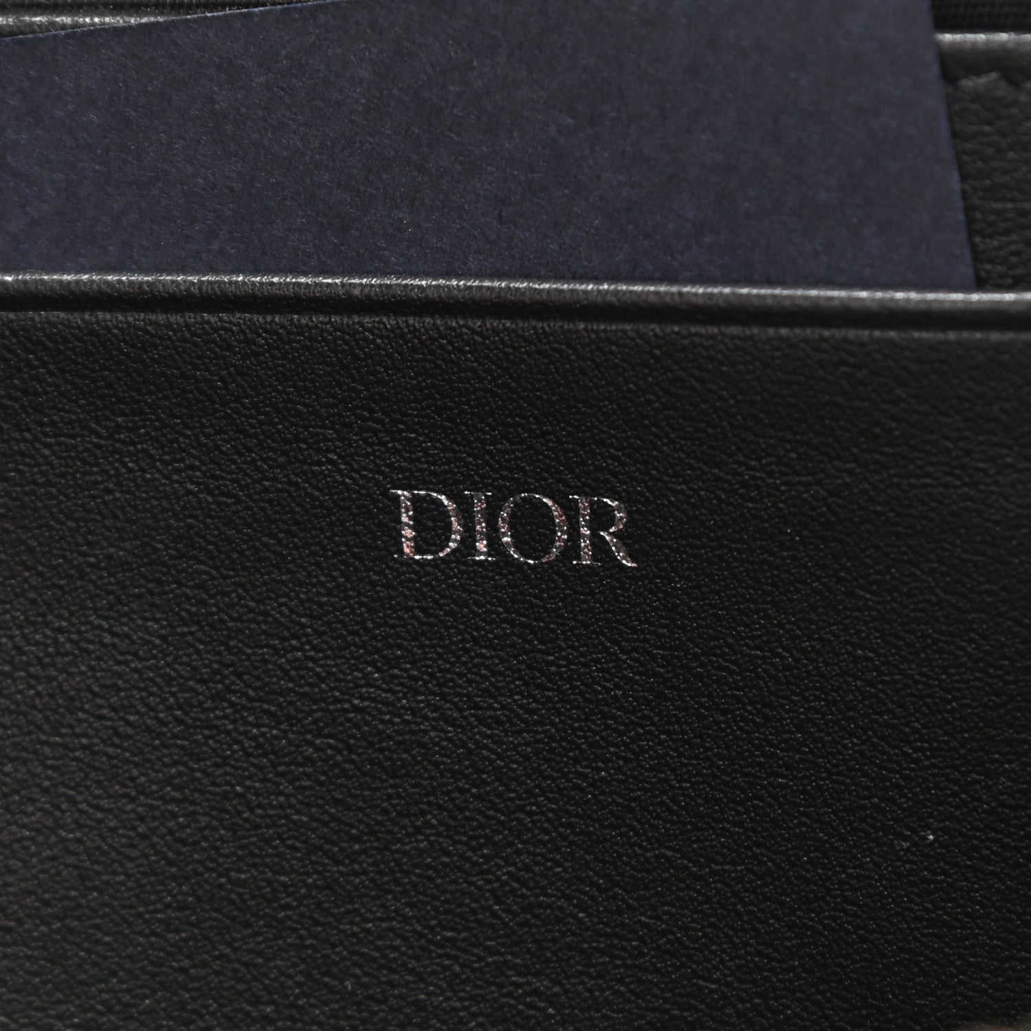Christian Dior Oblique Pouch Navy Blue 7 of 11