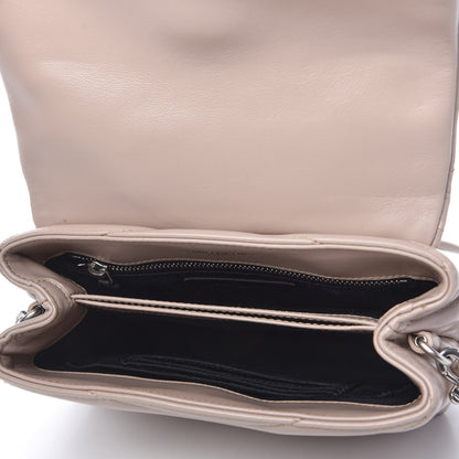 Saint Laurent Calfskin Y Quilted Monogram Toy Loulou Satchel Light Natural 5 of 11