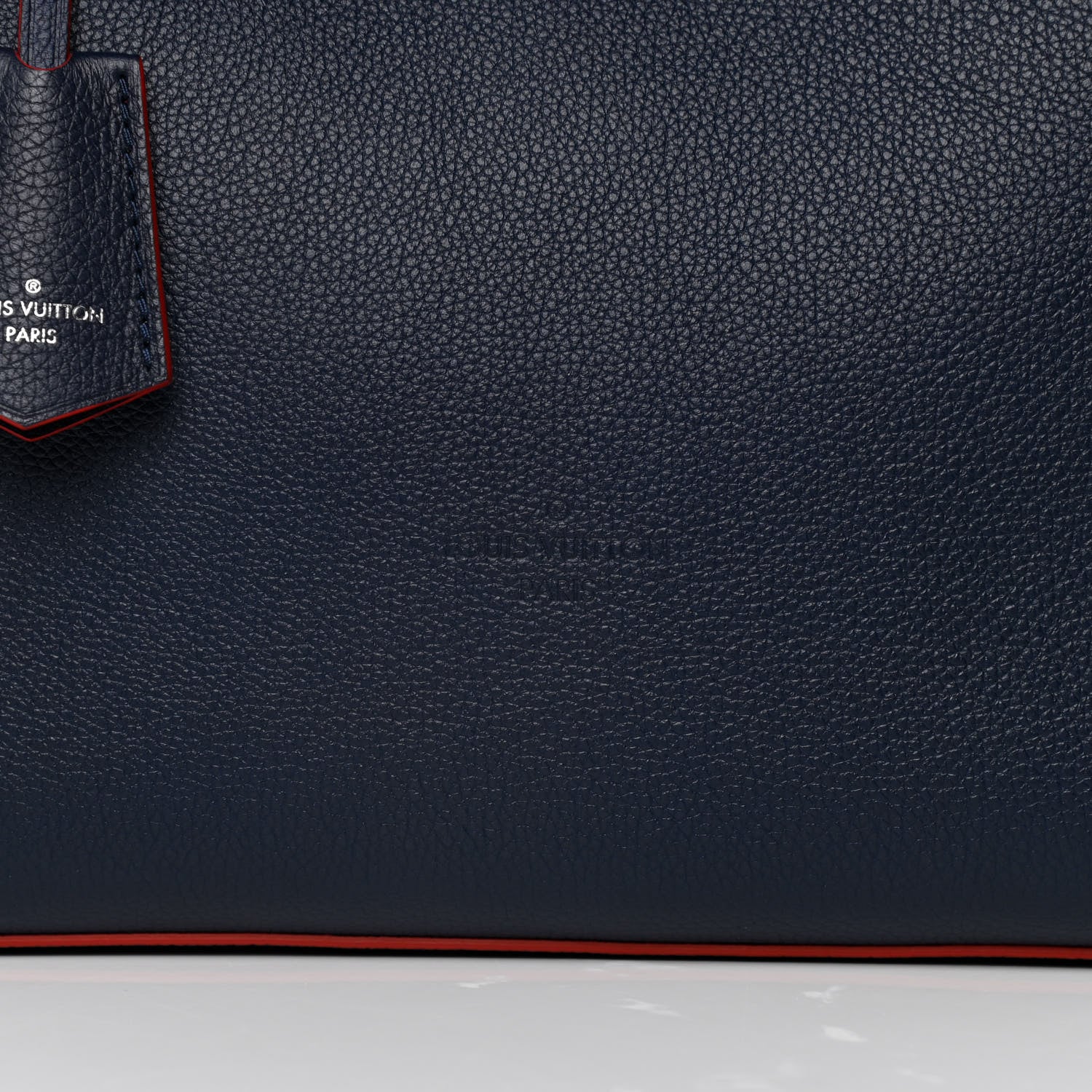 Louis Vuitton Calfskin Lockme Go Tote Marine Rouge 9 of 12
