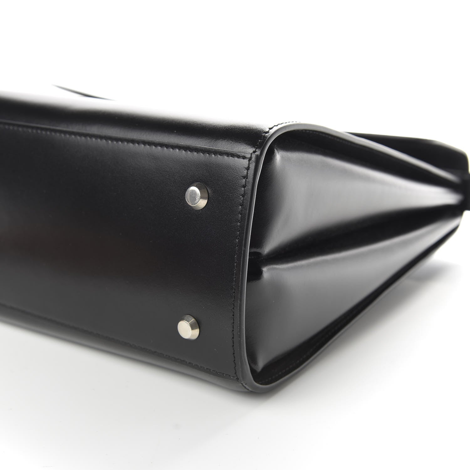 Balenciaga Shiny Box Calfskin Large Ghost Shoulder Bag Black 8 of 10
